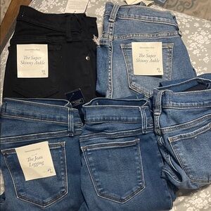 Abercrombie & Fitch Jeans Bundle - Black and Blue